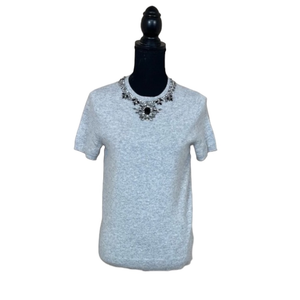 EUC Saks Fifth Avenue 100% Cashmere Embellished Sweater (G)